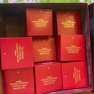 Vintage 24K Gold Hummel Christmas Ormaments Collection Bundled